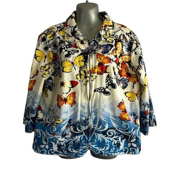 Christopher & Banks Butterfly Jacket • Used • Size: XL - Picture 1 of 6